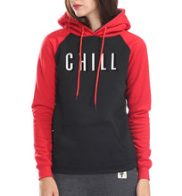 Load image into Gallery viewer, Novelty Letter Print CHILL Signage Sweatshirt Hoodies - Ailime Designs