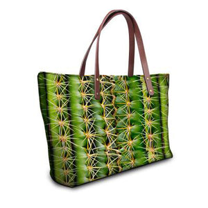 Women's Leaf Print Design Tote Bags - Ailime Designs