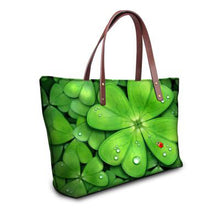 Load image into Gallery viewer, Women&#39;s Leaf Print Design Tote Bags - Ailime Designs