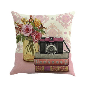 Retro Design Printed Throw Pillowcases - Home Decoration Covers - Ailime Designs