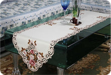 Load image into Gallery viewer, Elegant Embroidered Table Runners w/ Tassel Trim End - Home Decor Accessories - Ailime Designs