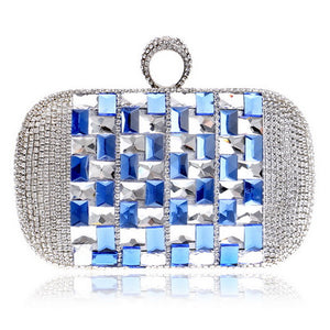Women's Rhinestone & Crystal Design Evening Bag Purses - Ailime Designs