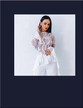 Load image into Gallery viewer, Women&#39;s Elegant Ruffle Sleeve Sheer Blouses - Ailime Designs