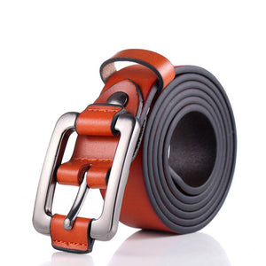 Women's Leather Solid Belts - Ailime Designs