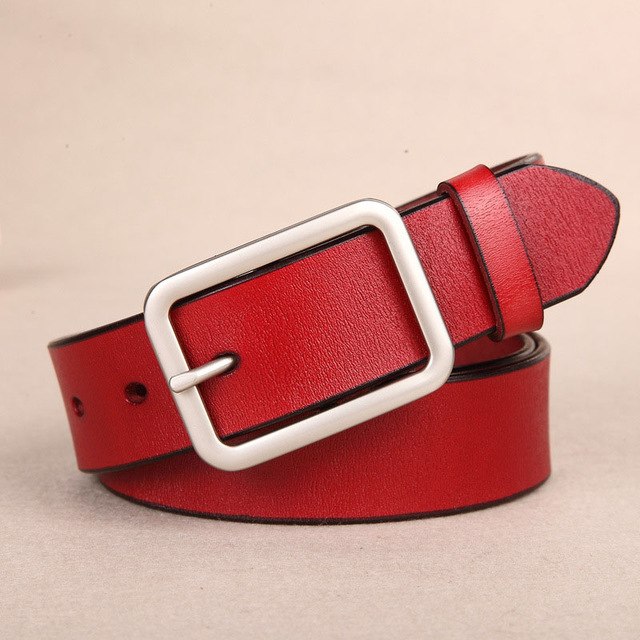 Women's Split Leather Solid Casual Belts - Ailime Designs