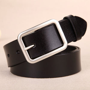 Women's Split Leather Solid Casual Belts - Ailime Designs