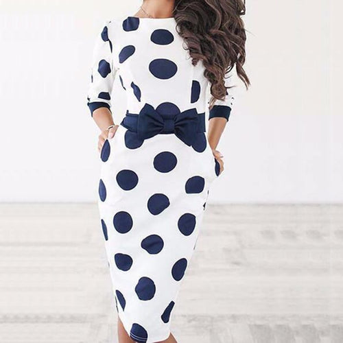 Plus Size Beauties Polka Dot Dresses - Ailime Designs