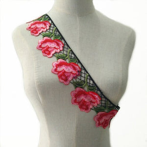 Embroidered Classic Roses Styles Garment Sew On Appliques