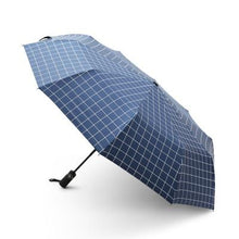 Load image into Gallery viewer, High Quality Unisex Check Design Windproof Umbrella&#39;s