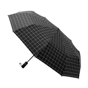 High Quality Unisex Check Design Windproof Umbrella's