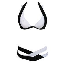 Load image into Gallery viewer, Swimsuit Sexy Swimwear Women Swim Beach Wear Print Bandage Swimsuit - Ailime Designs