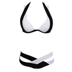 Swimsuit Sexy Swimwear Women Swim Beach Wear Print Bandage Swimsuit - Ailime Designs