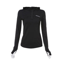 Load image into Gallery viewer, Zipper Front Women&#39;s Long Sleeve Hoodies w/ Top Outer Stitching - Ailime Designs