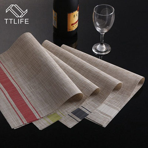 Woven Design Border Panel Printed Table Mats – Shop Home Coverings - Ailime Designs