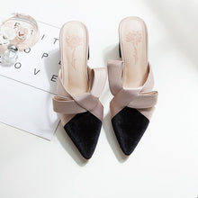 Load image into Gallery viewer, Women&#39;s Satin Bow-Knot Design Elegant Slippers - Ailime Designs