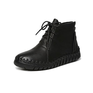 Women's Soft Genuine Leather Ankle Boots - Ailime Designs