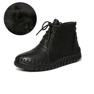 Women's Soft Genuine Leather Ankle Boots - Ailime Designs