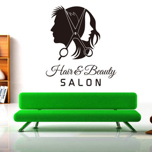Unisex Beauty & Barber Hair Wall Art Decals - Ailime Designs - Ailime Designs