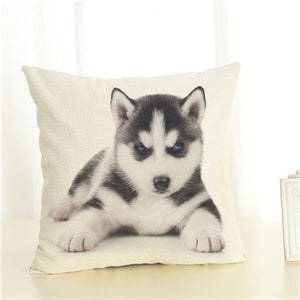 Adorable Puppy Design Throw Pillowcases