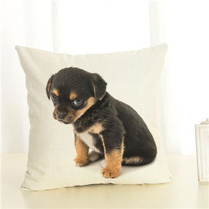 Adorable Puppy Design Throw Pillowcases