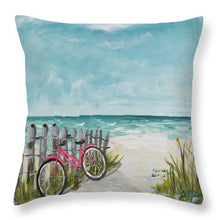 Load image into Gallery viewer, Ride Along The Shore Throw Pillow - Ailime Designs