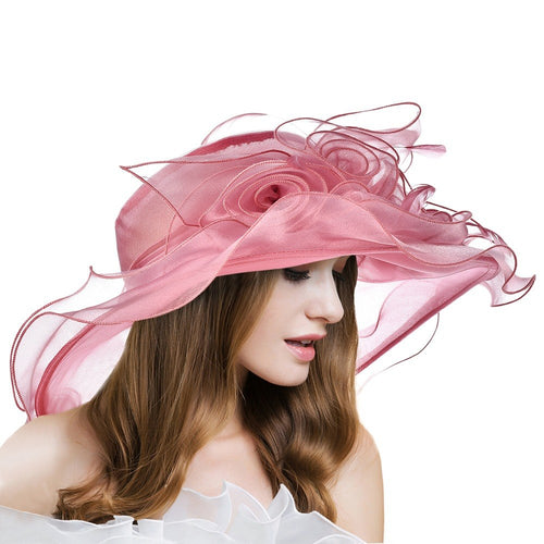 Women's Stylish Layered Design Organza Elegant Hats - Ailime Designs