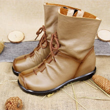 Load image into Gallery viewer, Women&#39;s Vintage Style Design Genuine Leather Ankle Boots
