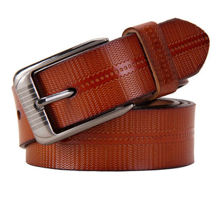 Women's Geometric Design Leather Belts