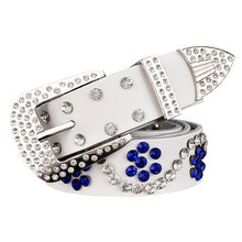 Load image into Gallery viewer, Scroll Pattern Rhinestone Design Women&#39;s High Quality Belts