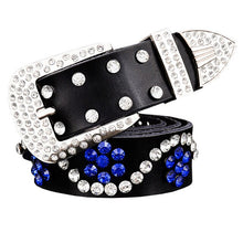 Load image into Gallery viewer, Scroll Pattern Rhinestone Design Women&#39;s High Quality Belts