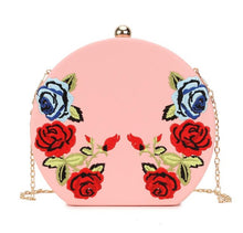 Load image into Gallery viewer, Women&#39;s Oval Pu Leather Embroidered Design Handbags - Ailime Designs - Ailime Designs