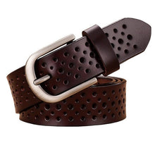 Load image into Gallery viewer, High Fashion Women&#39;s Hollow-cut Design Leather Skin Belts