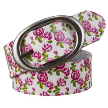 Load image into Gallery viewer, Women&#39;s Floral Digital Printed Genuine Leather Belts - Ailime Designs