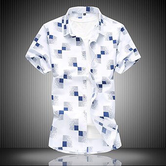 Men's Cap Sleeve Geometric Print Design Shirts - Ailime Designs