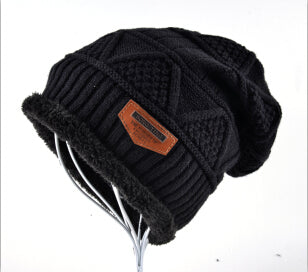 Acrylic Geometric Design Slough Knit Men's Cap - Ailime Designs - Ailime Designs