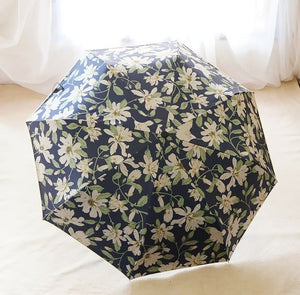 Women's Compact Floral Print Design Umbrella's