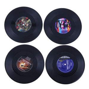 Retro Vinyl Records Table Coasters - Ailime Designs
