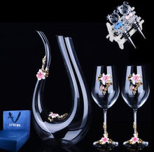Load image into Gallery viewer, Classic European Design Flute Glasses w/ Pitcher Set - Ailime Designs
