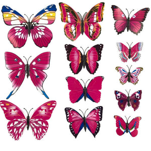 Refrigerator 12 Pcs 3D Butterfly Magnets - Home Decor - Ailime Designs
