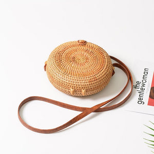 New Women's Round Straw Summer Handbags - Ailime Designs
