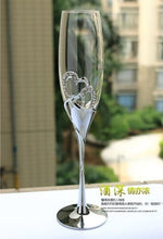 Load image into Gallery viewer, Cool Crystal Ring Drape Design Champagne Glasses - Ailime Designs