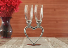 Load image into Gallery viewer, Cool Crystal Ring Drape Design Champagne Glasses - Ailime Designs