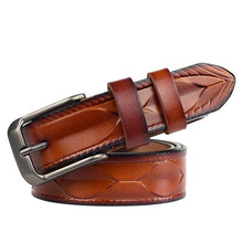Load image into Gallery viewer, Hand Crafted Women&#39;s Genuine Fine Quality Leather Belts - Ailime Designs