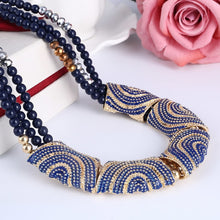 Load image into Gallery viewer, Multi-Colored Beaded Shell Arch Design Necklaces - Ailime Designs