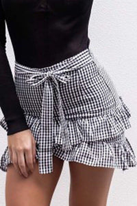 Women's Ruffle Tier Skirt w/ Sash Tie - Ailime Designs - Ailime Designs