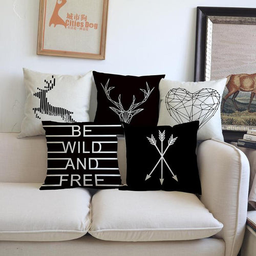 Decorative Forest Animal Lover Printed Hunting Throw Pillowcases - Ailime Designs