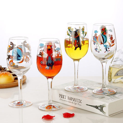 Animal Illustration Champagne & Fluted Glasses - Ailime Designs