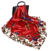 Load image into Gallery viewer, Beautiful Asian Floral Border Printed Scarves For Women - Ailime Designs