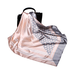 New Luxury Women's Geometric Multi Printed Stripes & Dots Scraves - Ailime Designs