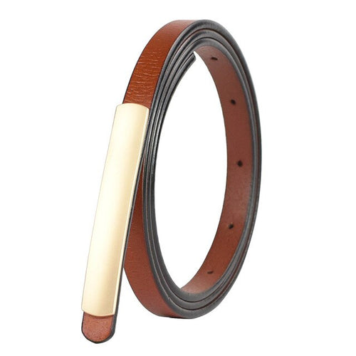 Women's High Quality Thin Leather Belts